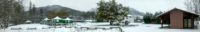 Camping Amestoya sous 10 cm de neige à Bidarray